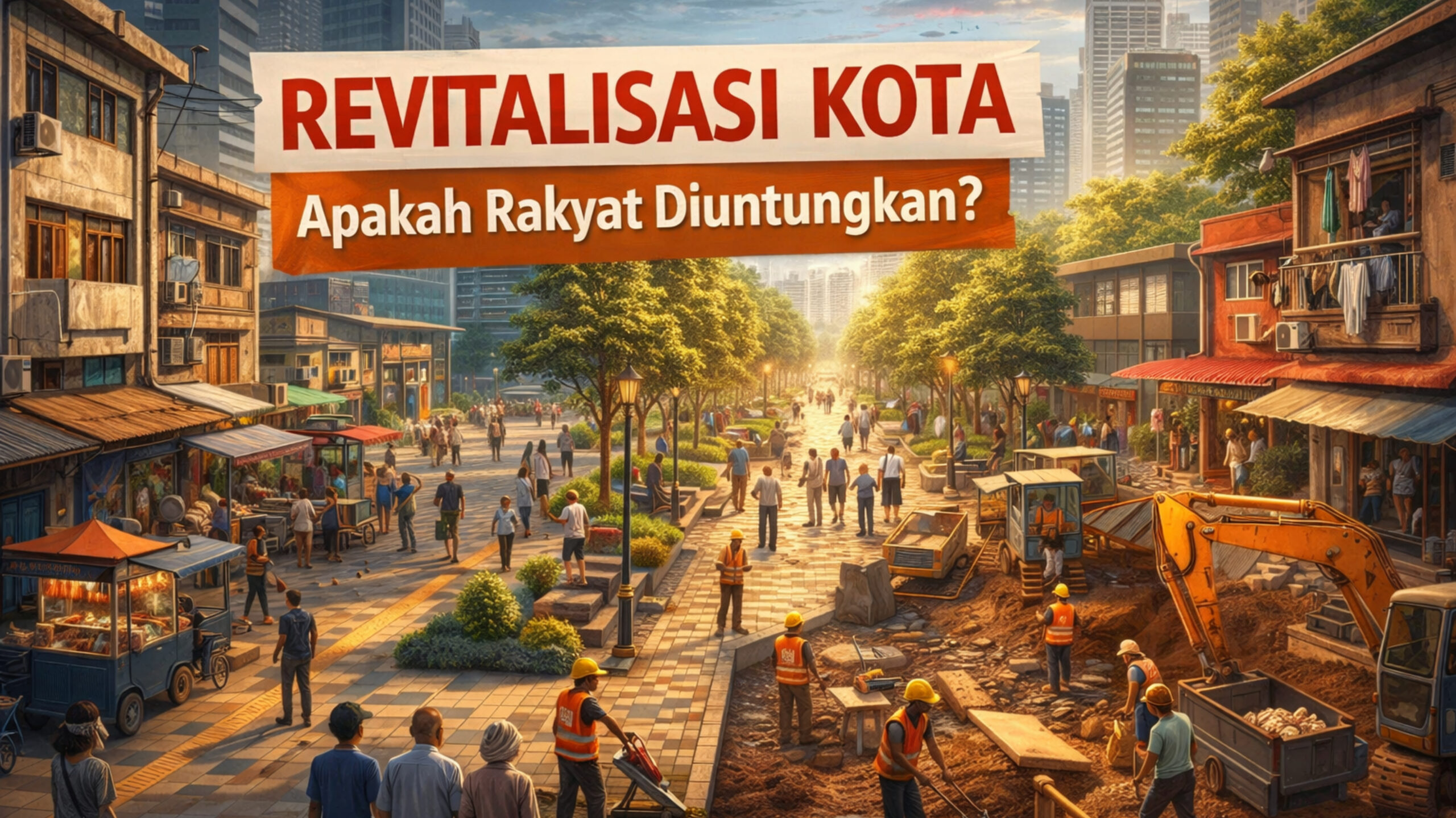 Revitalisasi Kota Jadi Tren, Apakah Rakyat Diuntungkan